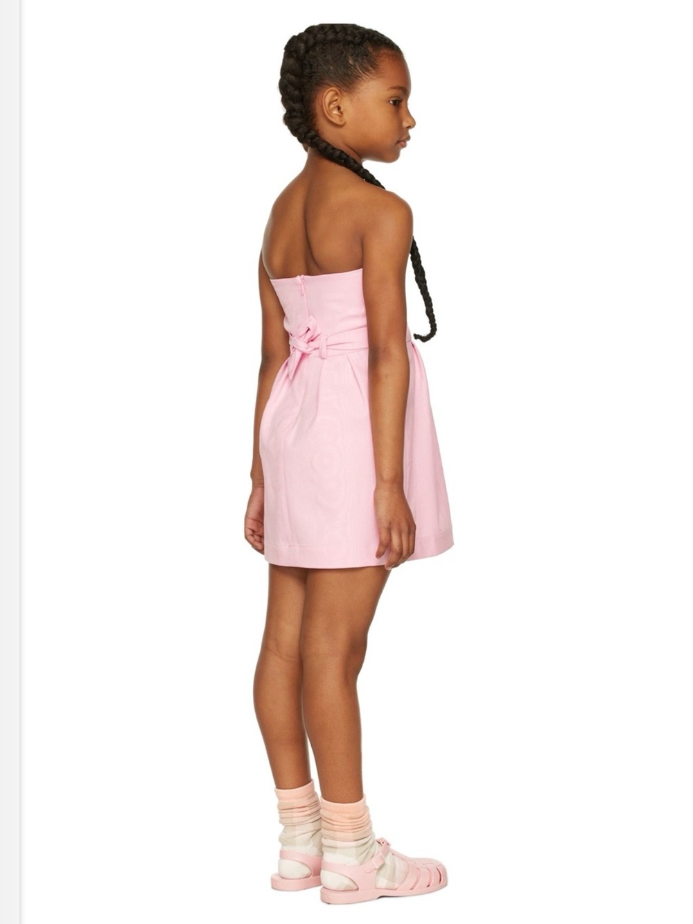 The Animals Observatory Girls Logo Moare Dragonfly Strapless Bow Dress, Pink,12Y - Picture 2 of 13
